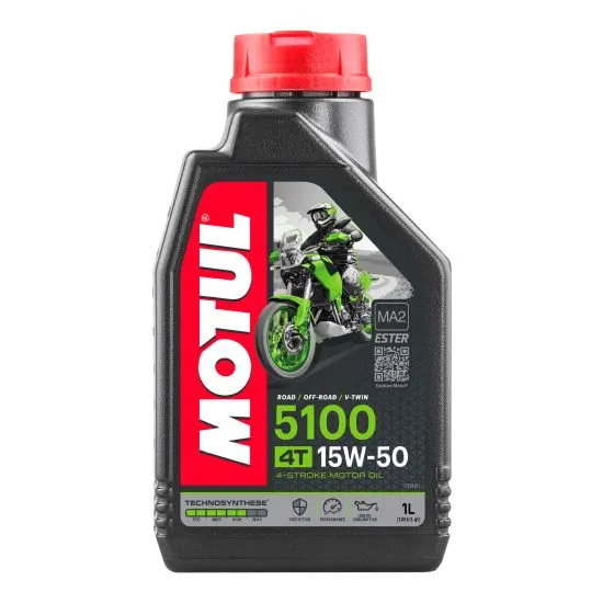 104080 Olio Motul 5100 ester 4 Tempi 15W50 Technosyntese- Ricambi e Accessori Moto