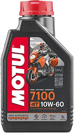 104100 Olio Motul 7100 4 Tempi 10W60 100% Synthese Ester