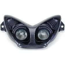 Maschera Con Faro Alogeno 2 Luci One Aerox Scooter e Ricambi