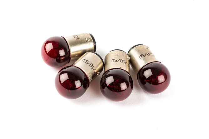 Lampada Biluce Rossa 12V 18/5W - Ricambi e Accessori