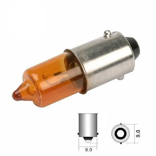 Lampadina 12V 23W BA9S Arancio- Ricambi e Accessori Moto