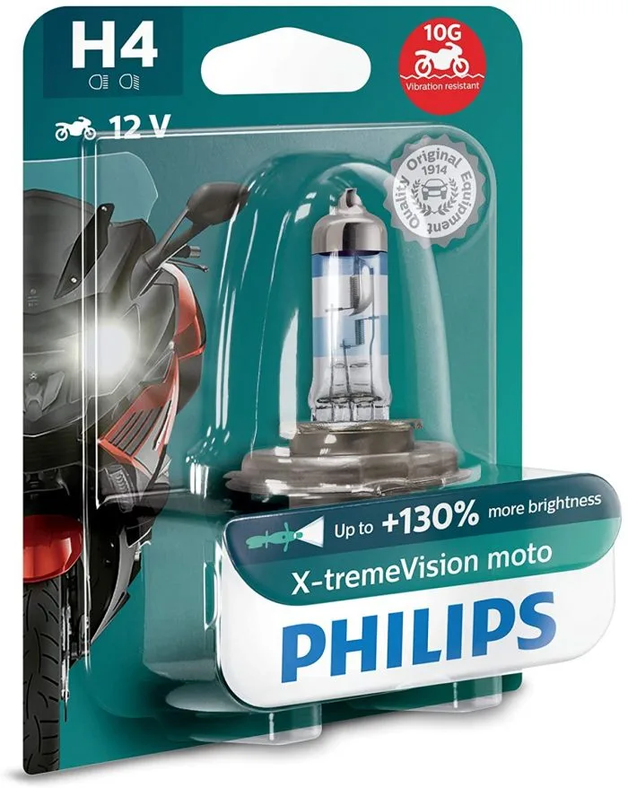 Lampada H4 X-tremeVision+130% 12V 60/55W - Ricambi e Accessori moto