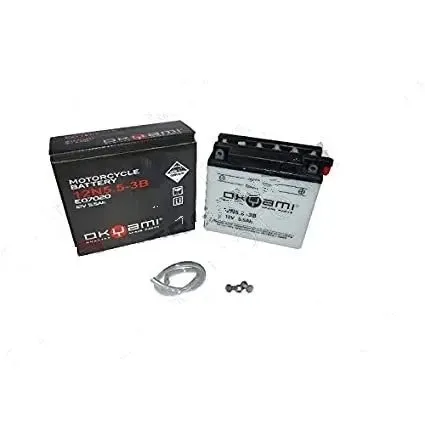 Batteria OKYAMI 12N5.5-3B 12V-6Ah- Ricambi e Accessori Moto
