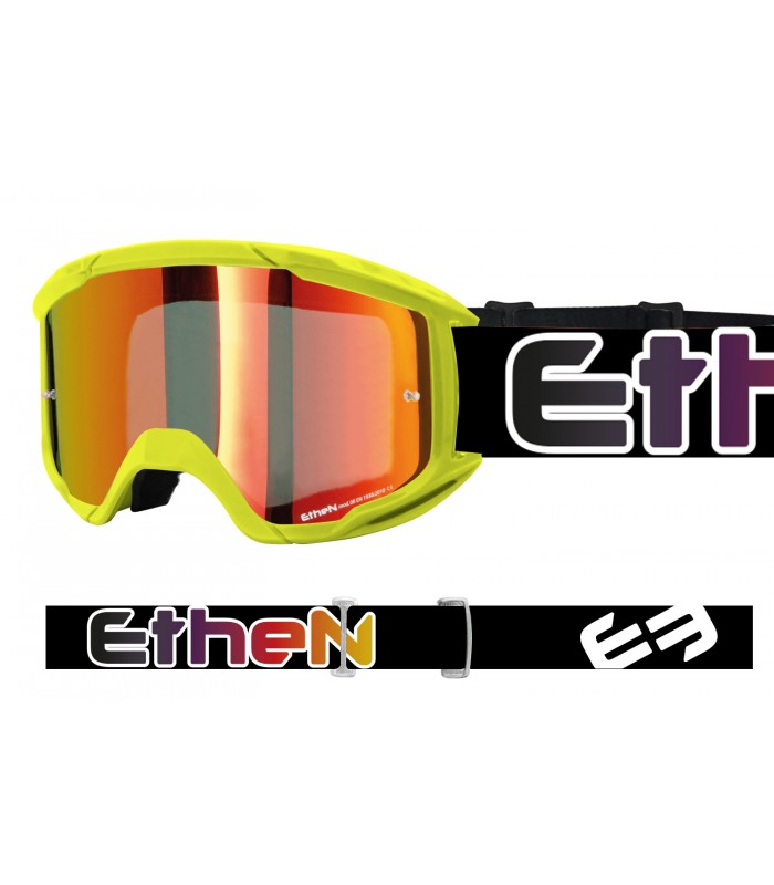 Maschera Cross ETHEN OTG06 Middle Yellow Printed - Abbigliamento e Accessori