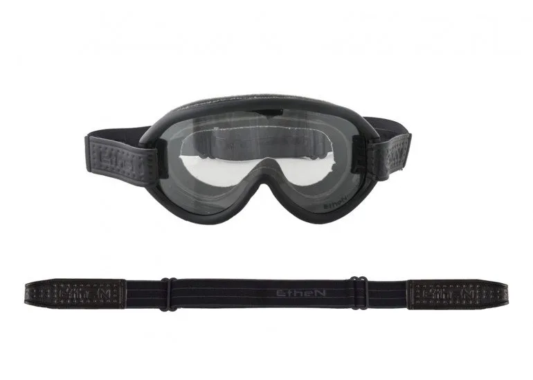 Maschera Scrambler Vintage Elastico Nero-Grigio- Abbigliamento e Accessori Moto Motocross