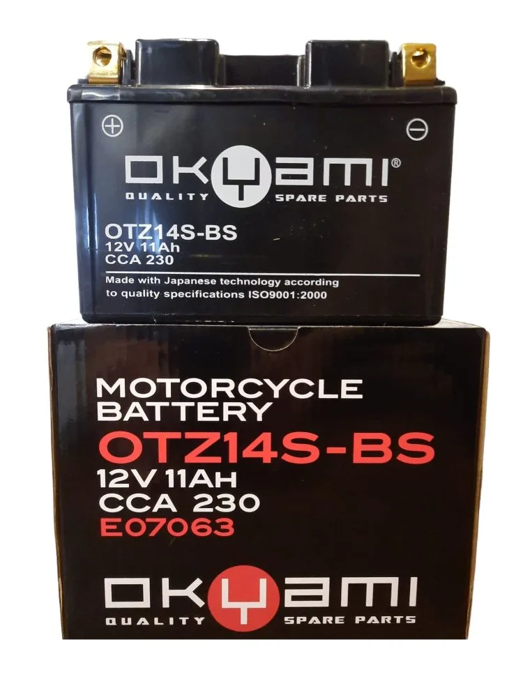 Batteria OKYAMI OTZ14S-BS- Ricambi e Accessori Moto