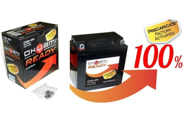 Batteria OKYAMI OB9-BR Sigillata Precaricata (=YB9-B) - Ricambi e Accessori Moto