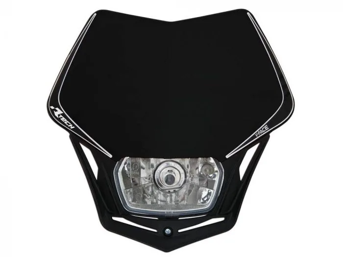 Maschera Faro Motocross Motard RaceTech v face nero- Ricambi e Accessori Motocross Motard