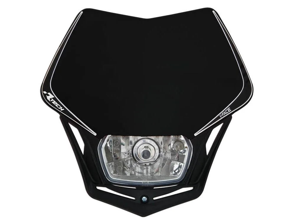 Maschera Faro Motocross Motard RaceTech v face nero- Ricambi e Accessori Motocross Motard