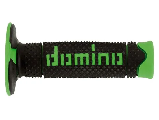 Manopole domino Off Road bicomponente A260 Nero Verde- Ricambi e Accessori Moto
