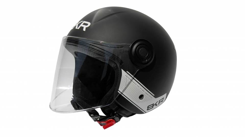 Casco Demi Jet BKR Xpresso Solid Matt Black - GMMoto