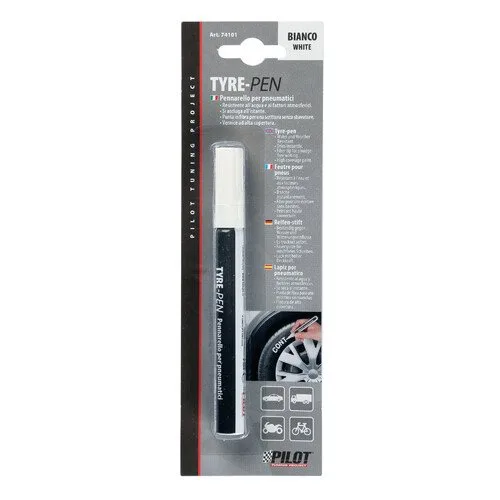 Pennarello Per Pneumatici Bianco – Penna Per Scrivere Su Gomme, Marcature Resistenti, Facili Da Usare