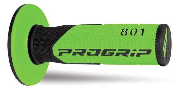 Manopole Motocross Progrip 801-138 Verde Fluo-Nero Motocross Motard