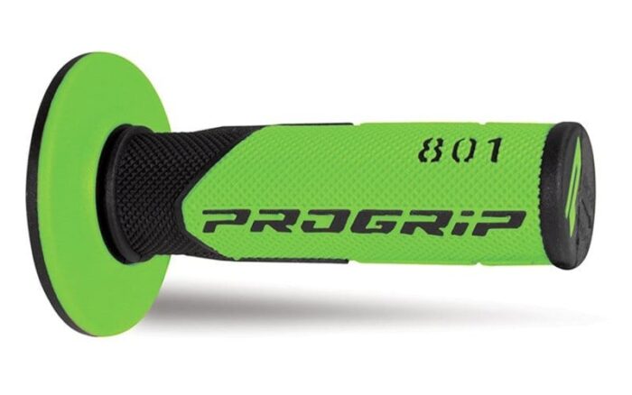 Manopole Motocross Progrip 801-138 Verde Fluo-Nero Motocross Motard