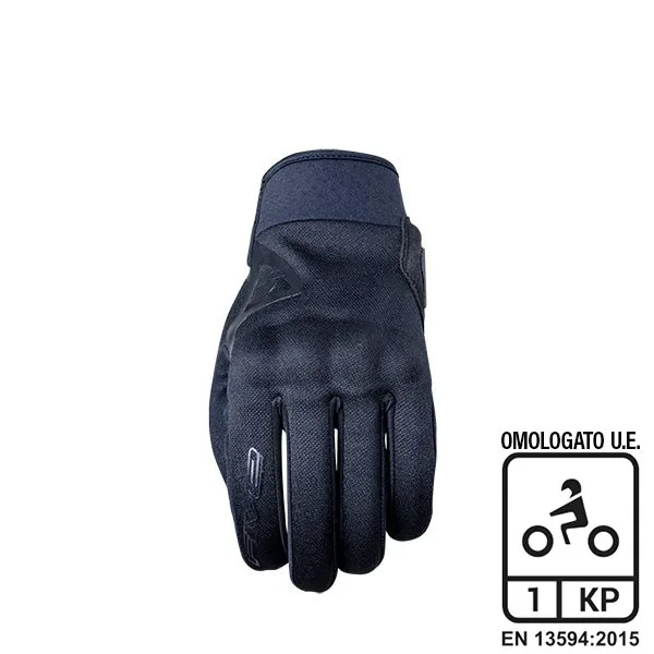 Guanti Moto Estivi Tessuto Five Globe Nero Abbigliamento e Accessori