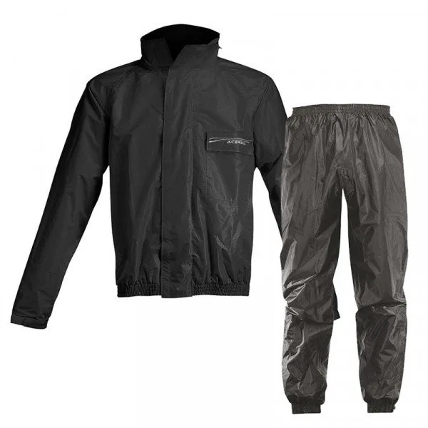 Antipioggia Moto Divisibile Nero Acerbis Logo Abbigliamento e Accessori