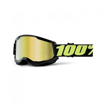 Maschera Cross 100% The Strata 2 Nero Oro - Abbigliamento e Accessori