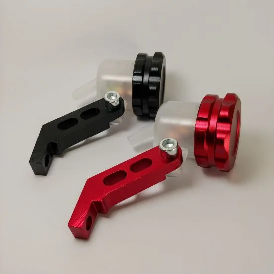 Vaschetta Olio Freni Con Tappo In Alluminio Nero-Rosso-Oro - Ricambi e Accessori Moto