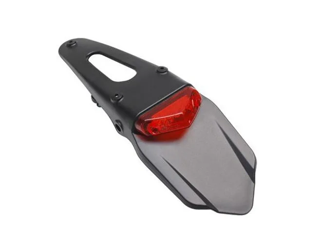 Parafango Portatarga Posteriore CE con Fanalino 6 Led STR8 - Motocross Motard