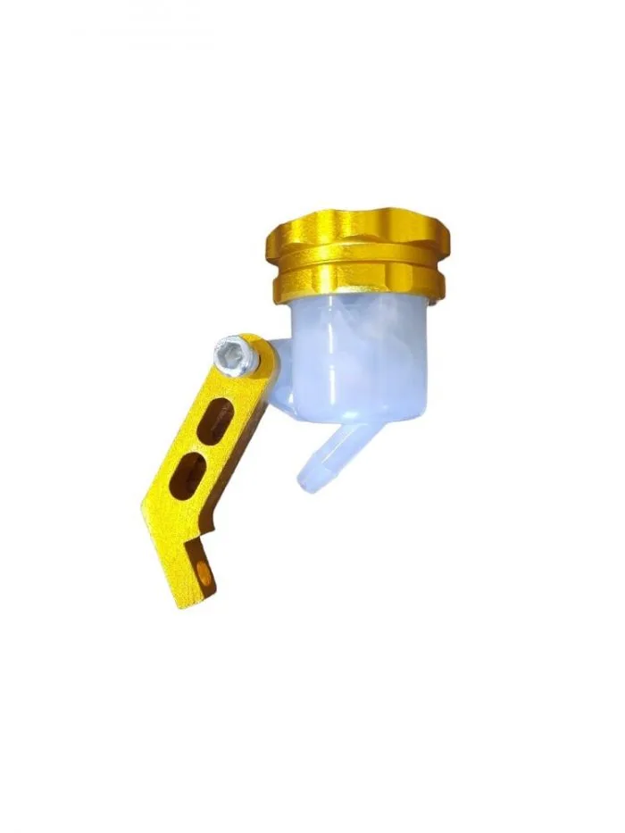 Vaschetta Olio Freni Con Tappo In Alluminio Nero-Rosso-Oro - Ricambi e Accessori Moto