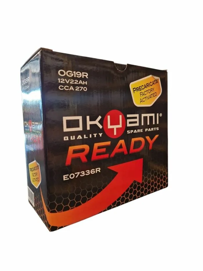Batteria Moto Okyami Ready OG19R Potenziata Precaricata - Ricambi e Accessori Moto