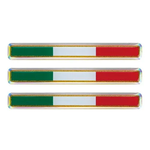 Adesivo Bandiera Italia 3D conf. 3pz Misura 55x8mm - Ricambi e Accessori