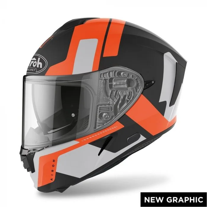 Casco Integrale Airoh Spark Shogun Orange Matt - Abbigliamento e Accessori