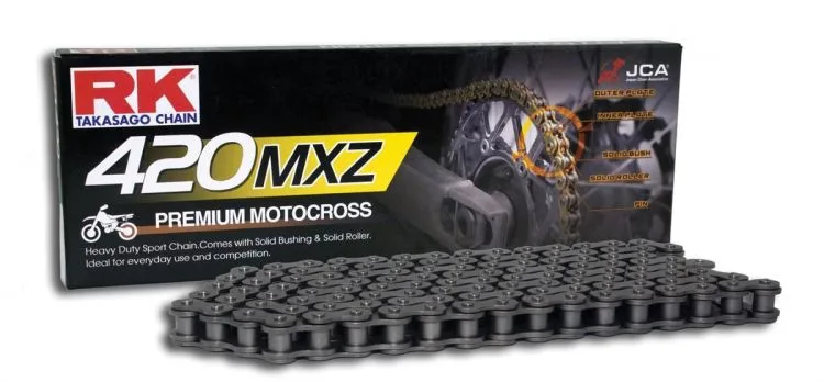 Catena RK 420 MXZ Rinforzata 142 Maglie Giunto a Clip - Ricambi e Accessori