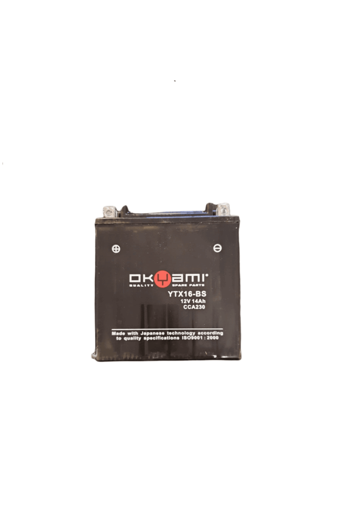 Batteria OKYAMI OTX16-BS 12V 14AH - Ricambi e Accessori Moto