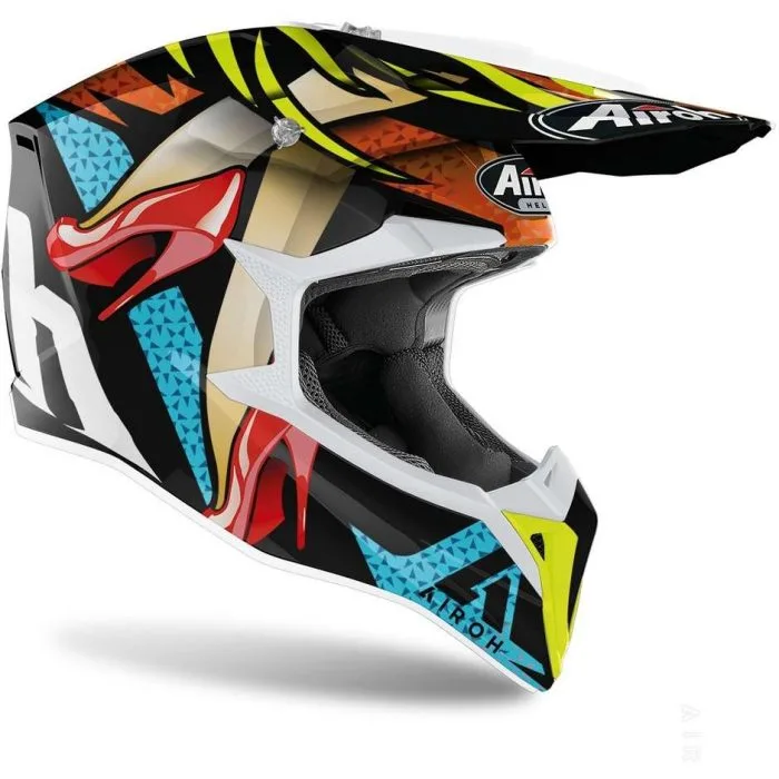 Casco Motocross Airoh Wraap Lollipop Gloss - Abbigliamento e Accessori Moto