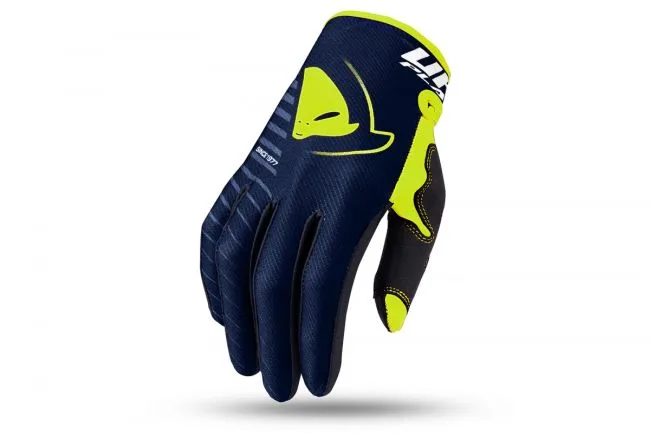 Guanti Motocross Bambino Colore Nero-Blu-Giallo - Abbigliamento e Accessori