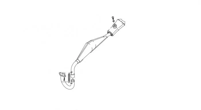 Marmitta Minimoto Polini Carena S 4.2HP - Ricambi e Accessori Minimoto143.425.035