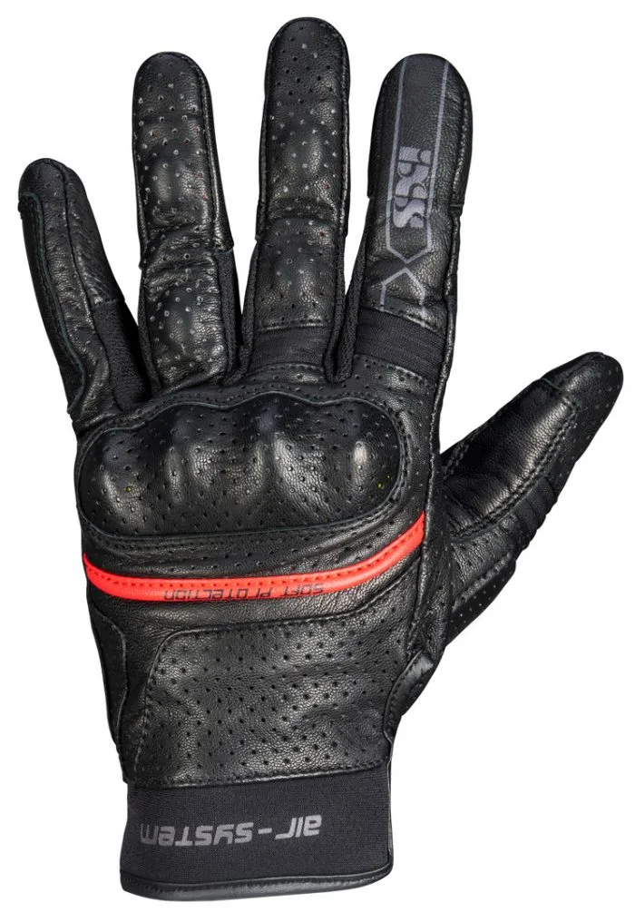 Guanti Moto Estivo in Pelle IXS Desert-Air Nero - Abbigliamento e Accessori