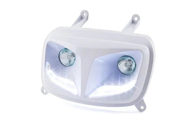 Maschera Doppiofaro STR8 EyeLight Bianco Yamaha BW's dal 2004 - Ricambi e Accessori Scooter