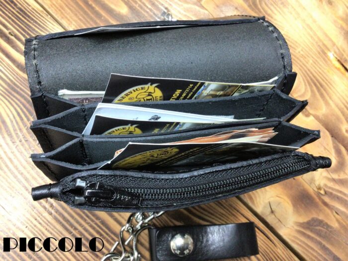 Portafoglio Biker Wallet Pelle Uomo a Fisarmonica - Abbigliamento e Accessori
