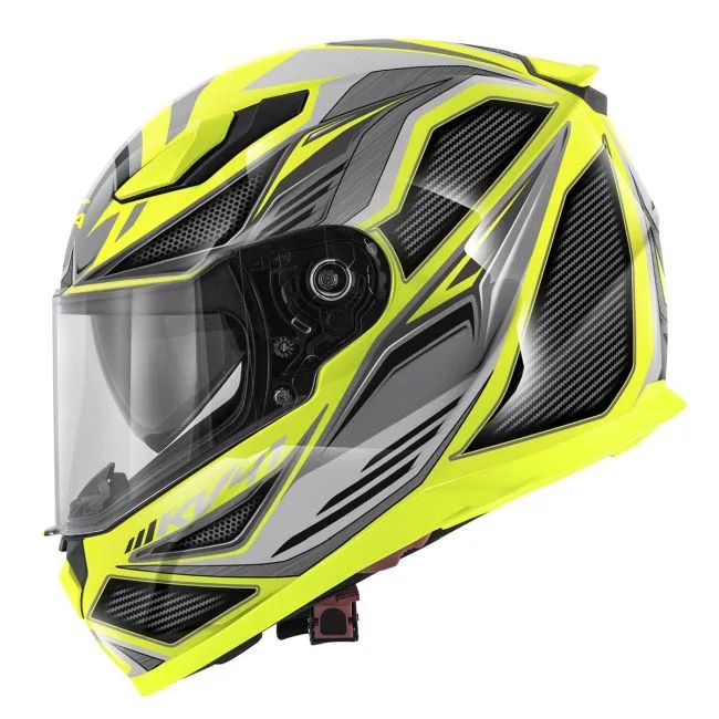 Casco Integrale Kappa KV41F FIGHTER Nero Giallo - Abbigliamento e Accessori