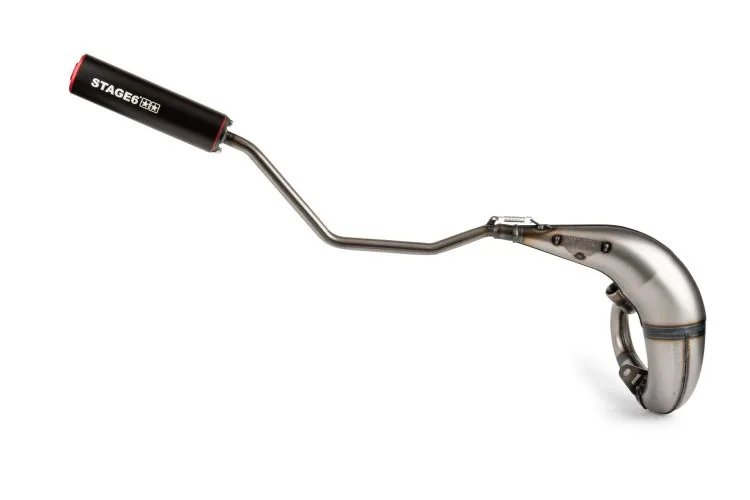 Marmitta Stage6 STREERACE Passaggio Alto HM-Vent Beta 2012 CNC Rosso - Ricambi Motocross Motard