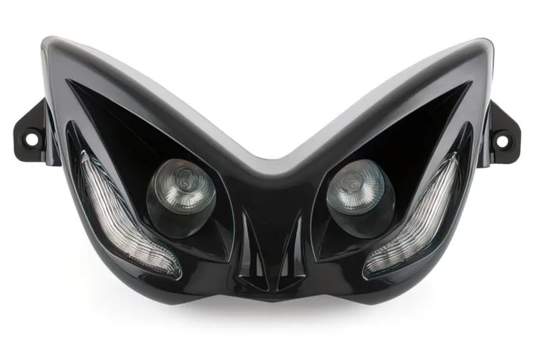 Maschera Doppiofaro EVO2 Led STR8 colore Nero Aerox - Ricambi e Accessori scooter