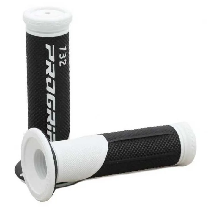 Manopole Motocross Progrip 732-137 Nero-Bianco - Ricambi Motocross Motard