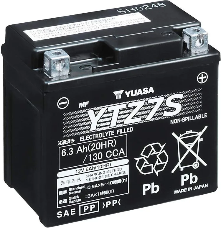 Batteria Yuasa YTZ7S Precaricata Sigillata - Ricambi e Accessori Moto