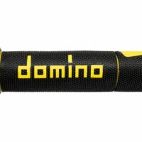 Manopole Domino Road Bicomponente Nero Giallo - Ricambi e Accessori