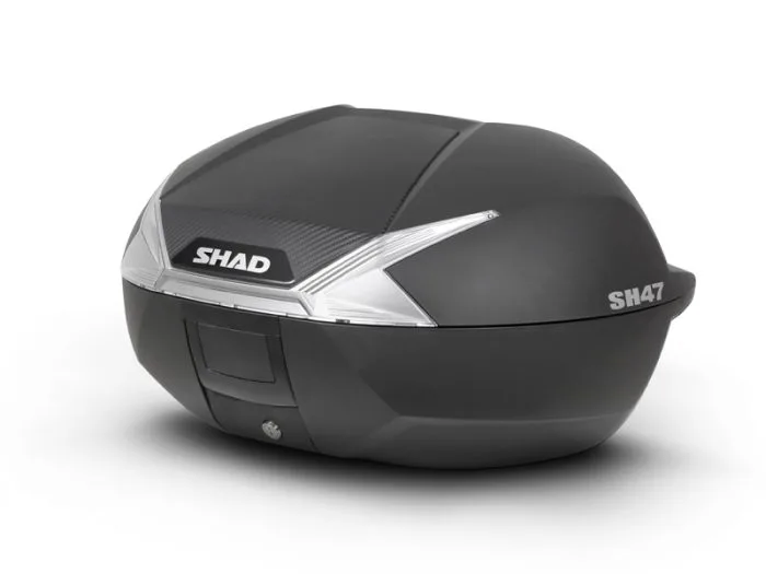 Bauletto SHAD SH47 LT47 Catadiottro Bianco Cover Carbon Look - Ricambi e Accessori Moto
