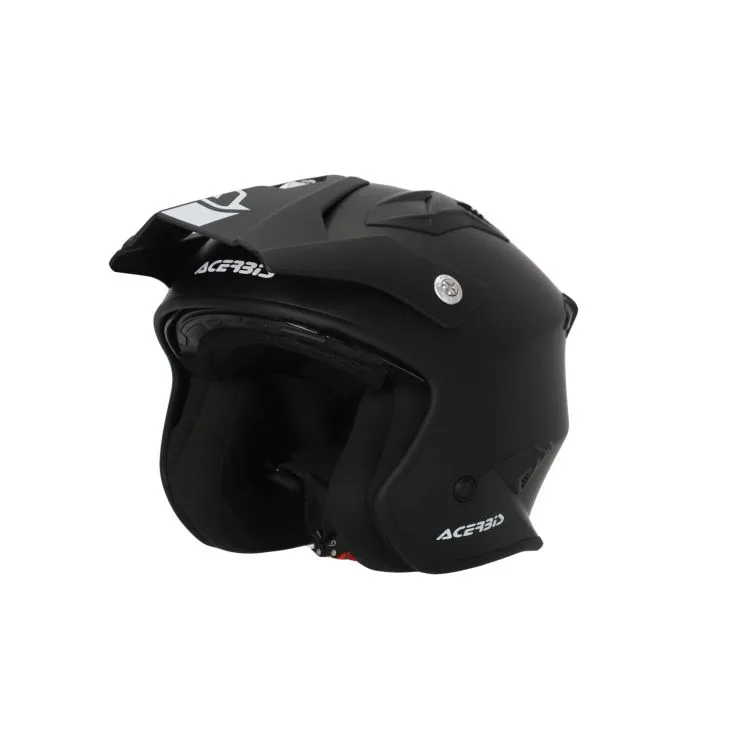 Casco Jet Trial Acerbis Aria Nero Opaco - Abbigliamento e Accessori