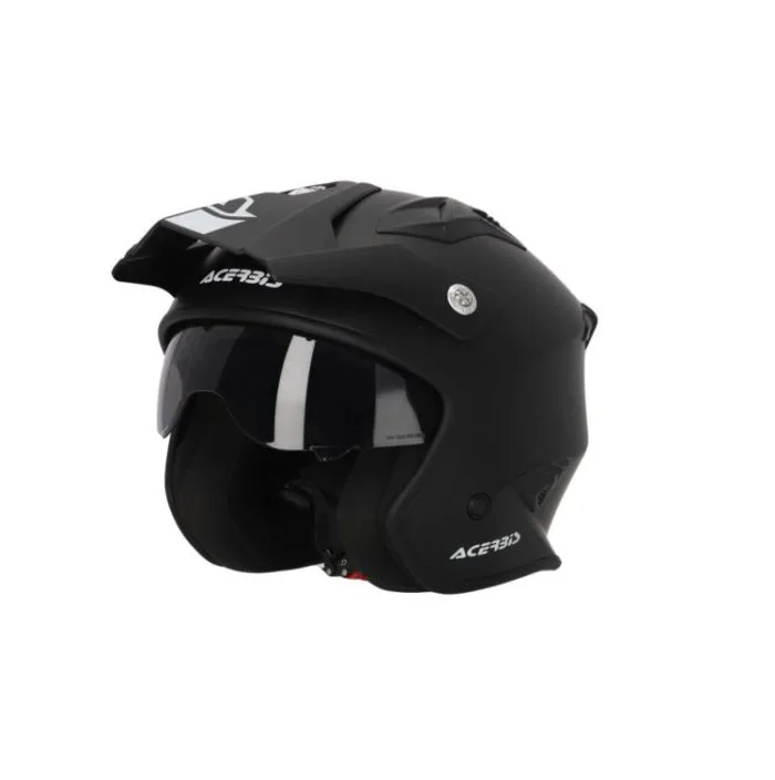 Casco Jet Trial Acerbis Aria Nero Opaco - Abbigliamento e Accessori