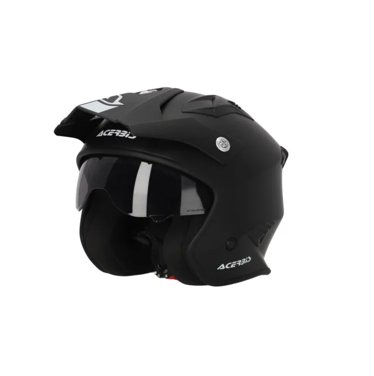 Casco Jet Trial Acerbis Aria Nero Opaco - Abbigliamento e Accessori
