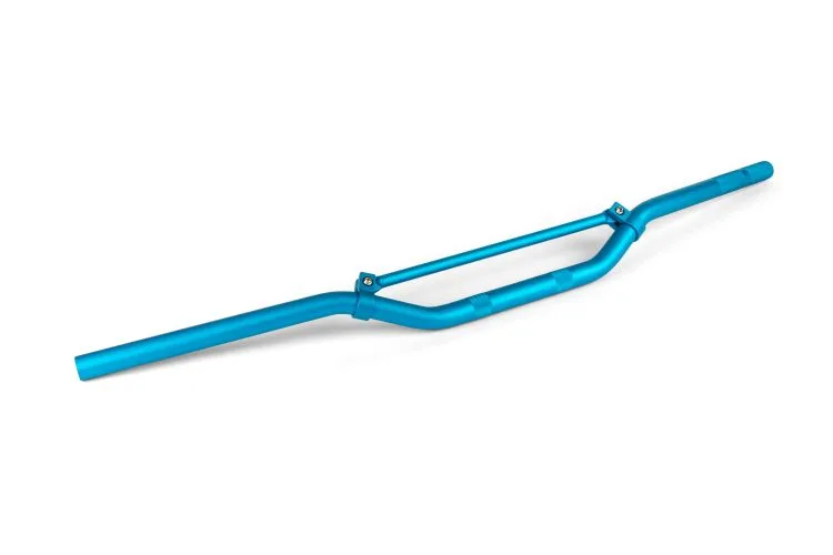 Manubrio Cross in Alluminio Anodizzato Blu Asta Blu - Ricambi Motocross Motard