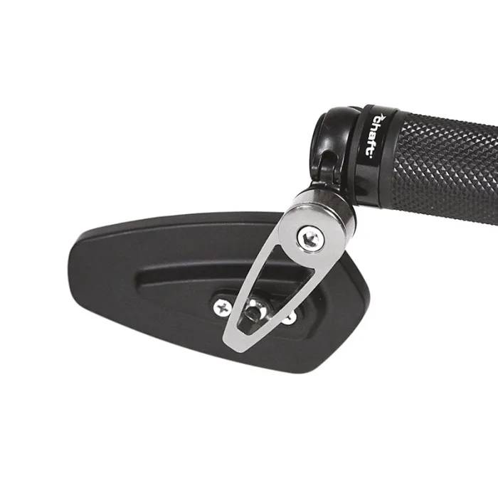 Specchietto Moto Manubrio End Bar Chaft Asta Alluminio Specchio Nero DX-SX - Ricambi e Accessori Moto