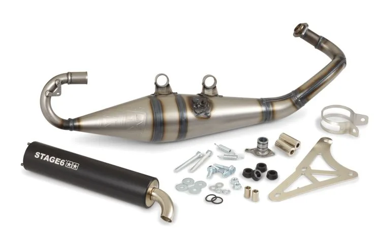 Marmitta Pro Replica Stage6 MK2 Scooter Piaggio S6-9114004/BK - Ricambi e Accessori Scooter