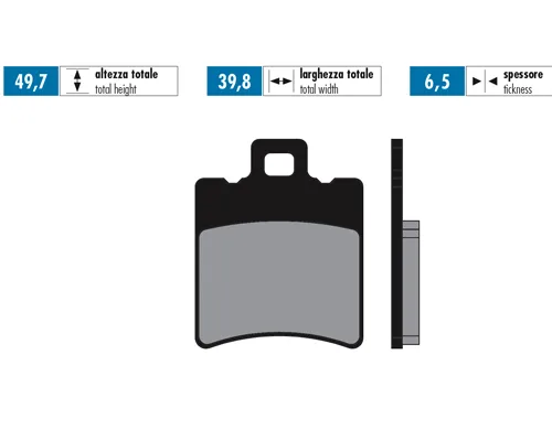 Pastiglie Freno Sinterizzate Polini Booster-Aerox-SR-F12 - Ricambi e Accessori