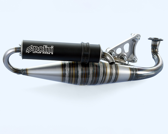 Marmitta Polini For Race 5 Scooter Minarelli Orizzontale 200.0338 - Ricambi Scooter